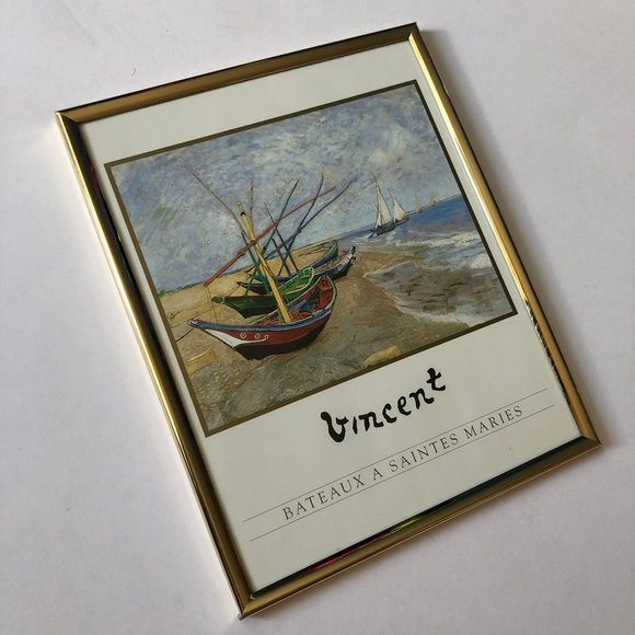 Vincent Van Gogh Other - Vincent Van Gogh Bâteaux à Sainte Marie Print